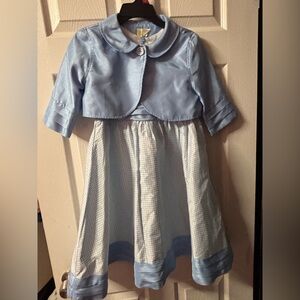 Crazy 8 Light Blue Formal Kids Dress with Jacket